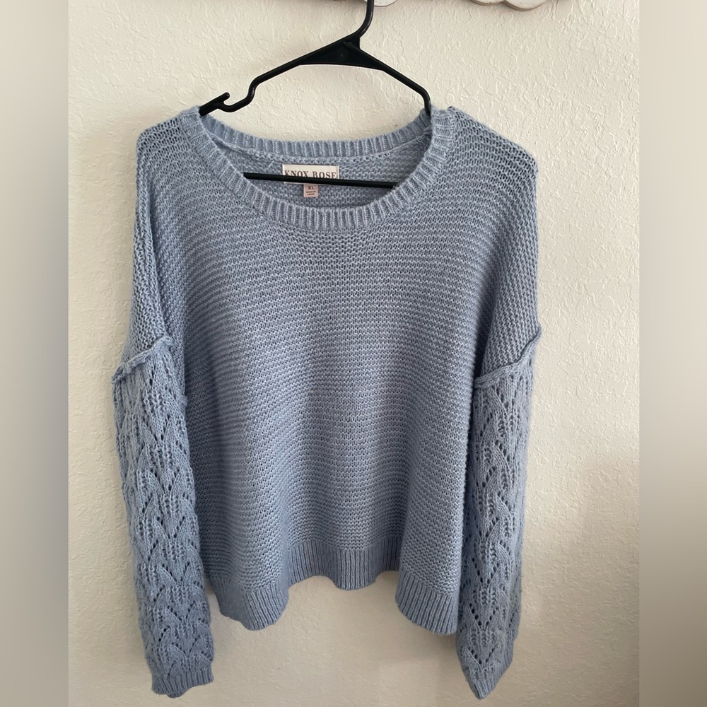 KNOX Rose powder blue Sweater size XL